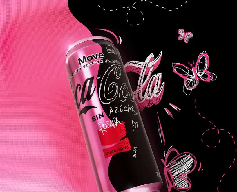 Coca-cola y Rosalía lanzan nuevo sabor edición limitada