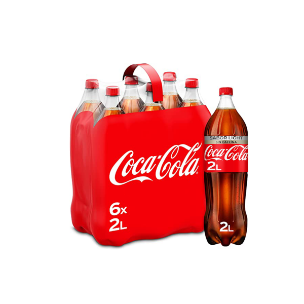 coca cola 2l Light sinCafeina pack 6